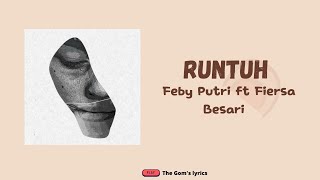 Feby Putri - Runtuh Feat Fiersa Besari || Lirik Lagu Indonesia