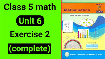 Class 5 Maths Unit 6 Exercise 2 | Class 5 Maths Chapter 6 Exercise 2 | Grade 5 mathematics