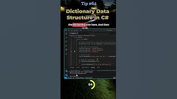Dictionary Data Structure in C# Tip #64