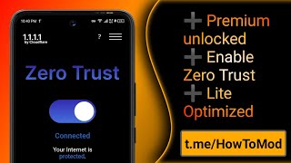 1.1.1.1 + WARP: Safer Internet Premium for free. Enable Zero Trust screenshot 1
