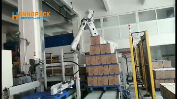 Hennopack Carton palletizing system with ABB Robot