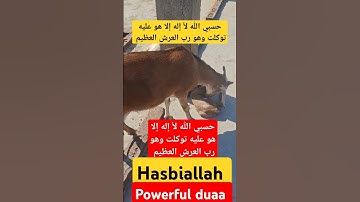 حسبي الله لأ إله إلا هو عليه توكلت وهو رب العرش العظيم ☝️🤲🕋🐐❤️#حسبي #الله #كلمات #دعاء #سورة #توبه