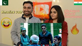 Pakistani reaction to Allu Arjun Main hun Lucky the Racer Scenes | CM को चुना लगा | Desi H&D Reacts