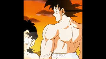 Goku and Gohan show off their muscles☠️ #dbz db #gokudbz #gohan #dbkai #shortedit