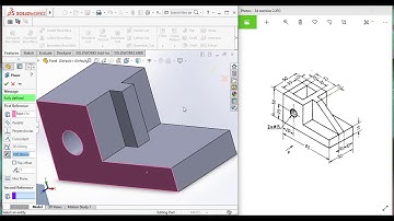 Mechanical Support Block 3D Model | SolidWorks 3D Models Practice Exercise #2