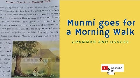 Munmi Goes For A Morning Walk|Class 3| Grammar and Usages