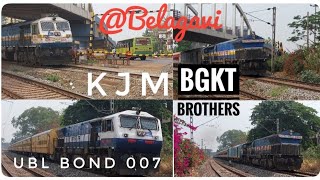 #sundayspecial 4 Trains in 40 Minutes #jodhpur #mysuru #hubballi #ghandhidham Express #belagavi
