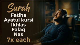 7X ∥ Al-Fatiha + Al-Ikhlas + Al-Falaq + An-Nas + Ayatul Kursi
