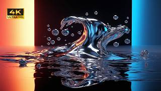 Red Blue Black Liquid Explosion 4K Ultra TV ART Water Splash Stimulation image 96 images