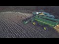 John Deere 9660 Cutting Soybeans