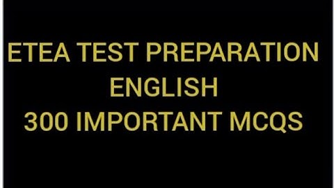 ETEA Test 300 Important MCQs for | Assistant | Computer Operator | Junior Clerk and Other