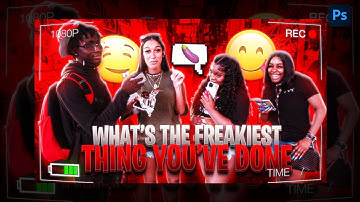 Photoshop Tutorial: How To Make A IRL Thumbnail + PSD | "Freakiest Thing" IRL Thumbnail #3