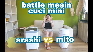 BATTLE Mesin Cuci Mini ARASHI vs MITO