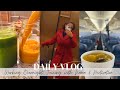 DAILY VLOG | Flight Attendant Life, Juicing for Beginners, Motivation Chat &amp; Cleaning • justChanel