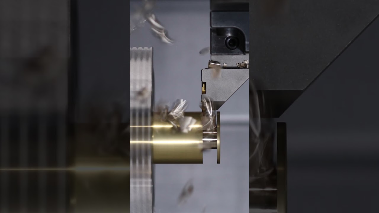 Tried 9mm ○○ Machining with a Grooving Tool! #shorts #cnc #machine #engineering #tools