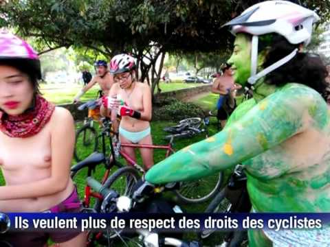 Ciclistas nudistas