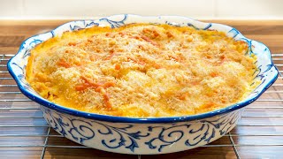 Cauliflower Cheese with a Parmesan and breadcrumb crust.