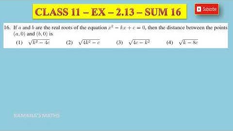CLASS 11 - EX 2.13 - SUM 16