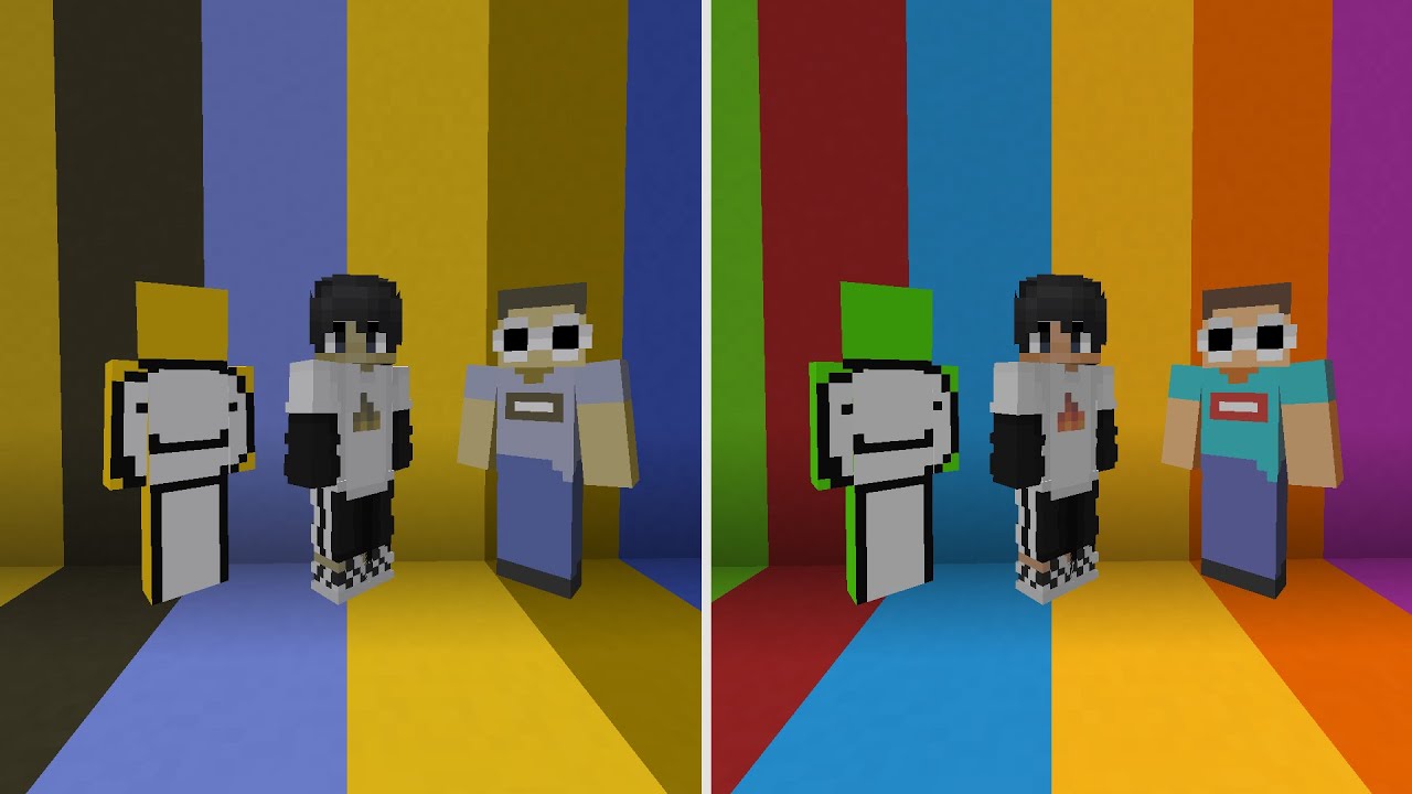 Minecraft But We Are All Colorblind Youtube