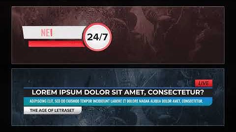 News Lower Thirds Pack | Broadcast Packages - Envato elements