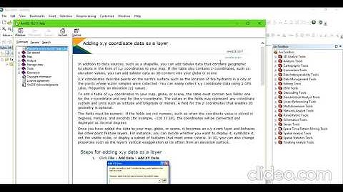 Importer des données Excel( CSV, XLSX) dans ArcGIS