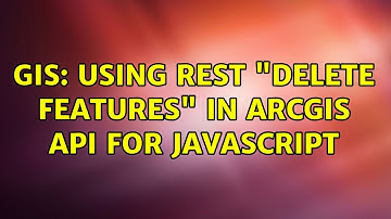 GIS: Using REST "delete features" in arcgis api for javascript