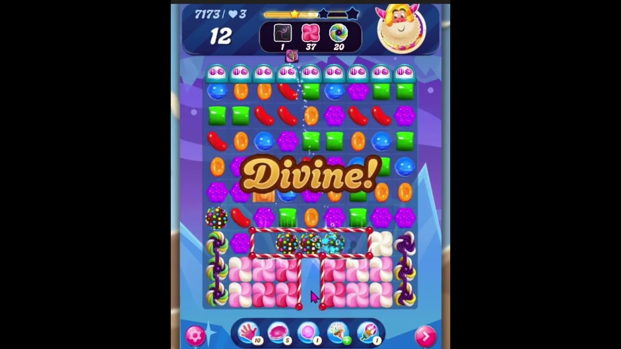 Candy Crush Saga Level 7173 | No Boosters - YouTube