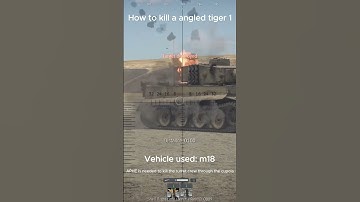 How to kill a angled tiger with an m18  #warthunder #shorts #warthundertanks
