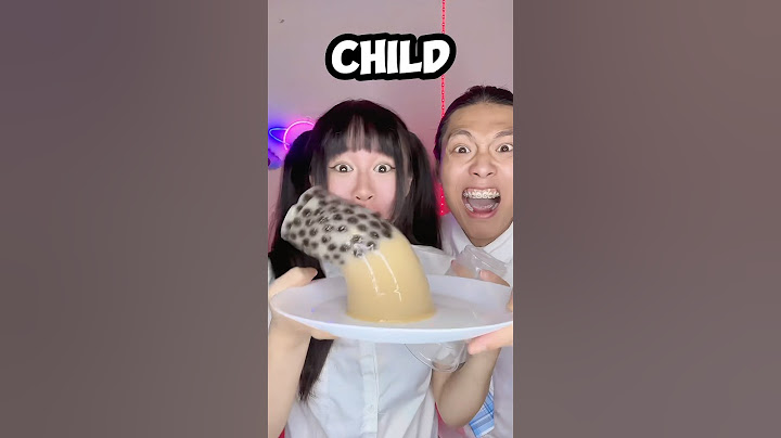 Adult VS Child Emoji Food Challenge ASMR 🥵boba tea bubble tea🧋 #asmr #funny #mukbang