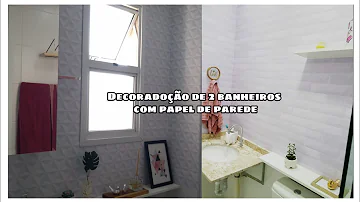 Qual tipo de papel de parede para banheiro?
