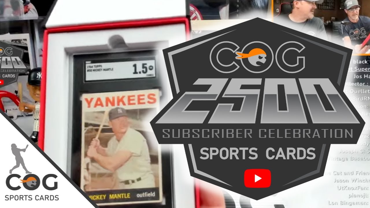 COG Sports Cards 2500 Subscriber Livestream What a great night