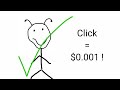 Every time you click on this video, Jimmy will earn $0.001