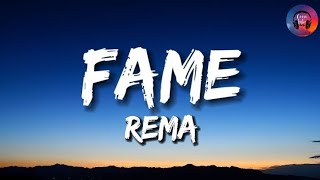 REMA - Fame (Lyrics) Resimi