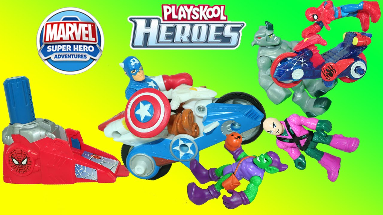 Playskool Heroes Marvel Super Hero Adventures Figure with Bike