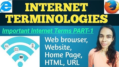 INTERNET TERMINOLOGIES | Important Internet Terms (PART-1)|| Website, WebBrowser, HTML, URL in hindi