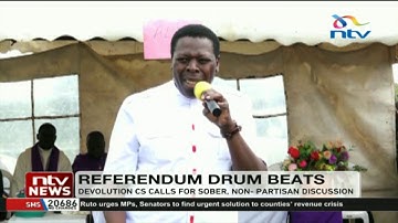Devolution CS wamalwa calls for sober discussions on the referendum