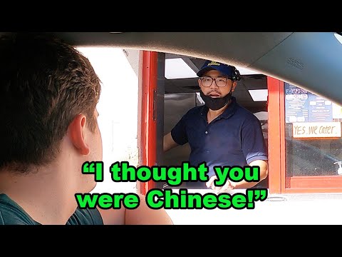 White Guy Orders in Chinese at Drive Thru, But When He Pulls Up…