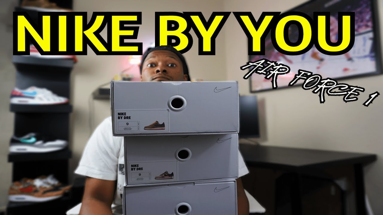 Nike By You Air Force 1 Custom Sneaker Unboxing You Ain T Seen These Before Youtube