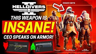 Helldivers 2 Armor Perks and Transmog Update?! CEO Speaks!