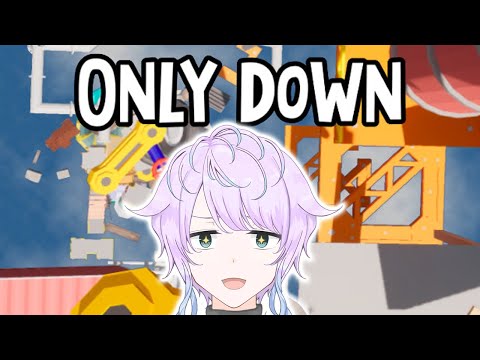 【Only Down】大流行した登るゲームの逆を行く【嶺泉/個人勢Vtuber】