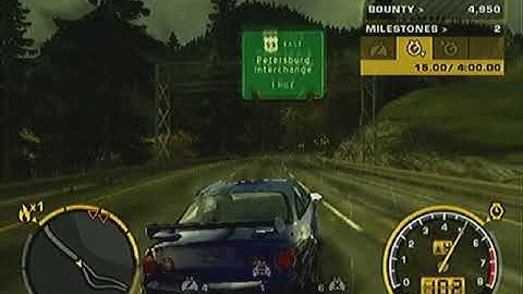 Need For Speed Most Wanted Ps2 Ver. Part 3  - Tier 15 Pursuit Challenges Complete