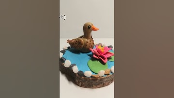 How to make Duck of modelling clay or fondant