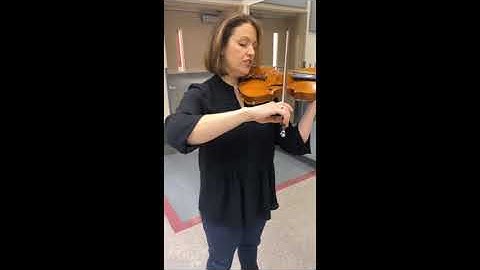 Violin Bow Arm Lesson 1 -  Bowing Open Strings