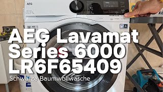 AEG LAVAMAT LR6F65409 Schwarze Wäsche Baumwolle 30 Grad Display Problem 2025