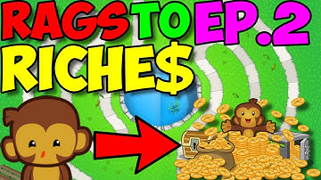 Grinding Towers & Powers! - Rags To Riches #2 | Bloons TD Battles