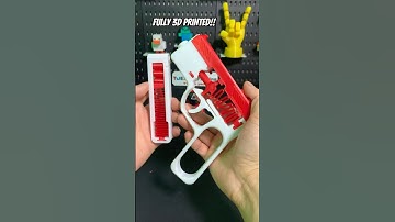 3D Printed Toy Gun – Shoots with Spring Power! #3dprinting