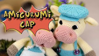 🧢 HOW TO KNIT CAP for a bull | Amigurumi clothes | crochet for beginners | crochet Amigurumi