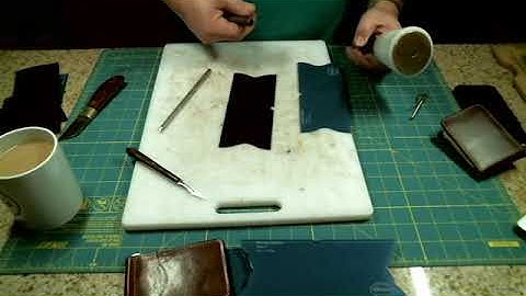Making a Front Pocket "Money Clipper" wallet Pt 1