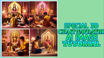 Viral Instagram 3D चैत नवरात्रि Special  Ai Image Kaise Banaye|| Technical Moon 87