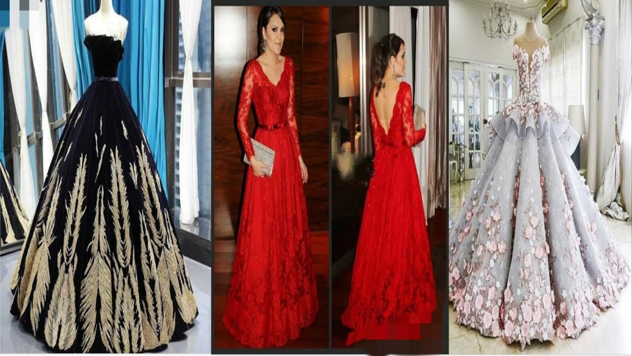 Latest Gown designs for wedding and party - YouTube